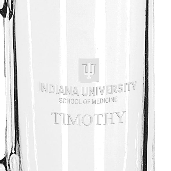 IU School of Medicine 25 oz Beer Mug Shot #3