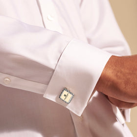 IU School of Medicine Cufflinks by John Hardy with 18K Gold Shot #1