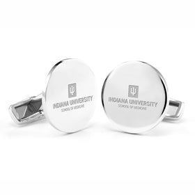 IU School of Medicine Cufflinks in Sterling Silver Shot #1