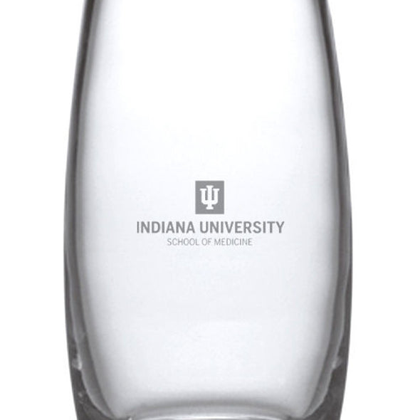 IU School of Medicine Glass Addison Vase by Simon Pearce Shot #2