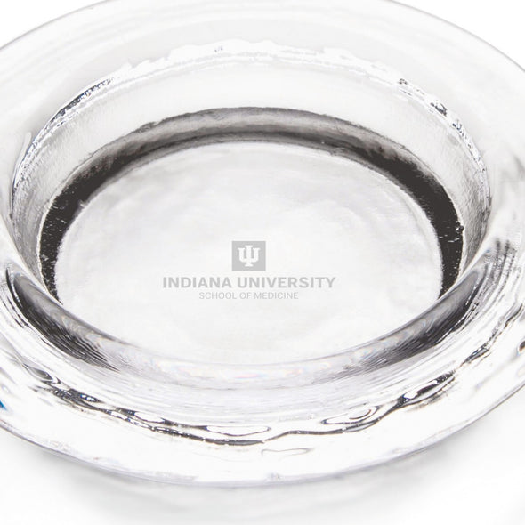 IU School of Medicine Glass Wine Coaster by Simon Pearce Shot #2