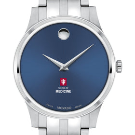 IU School of Medicine Men&#39;s Movado Collection Stainless Steel Watch with Blue Dial Shot #1