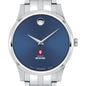 IU School of Medicine Men's Movado Collection Stainless Steel Watch with Blue Dial Shot #1