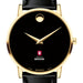 IU School of Medicine Men's Movado Gold Museum Classic Leather