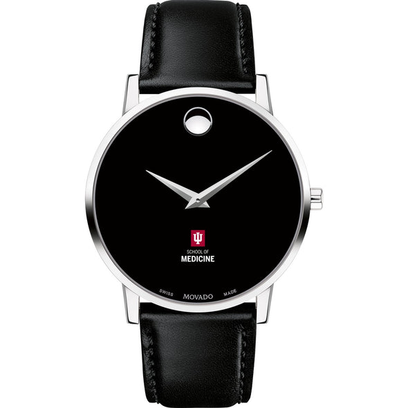 IU School of Medicine Men&#39;s Movado Museum with Leather Strap Shot #2