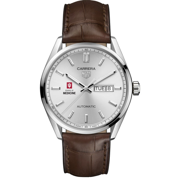 IU School of Medicine Men&#39;s TAG Heuer Automatic Day/Date Carrera with Silver Dial Shot #2