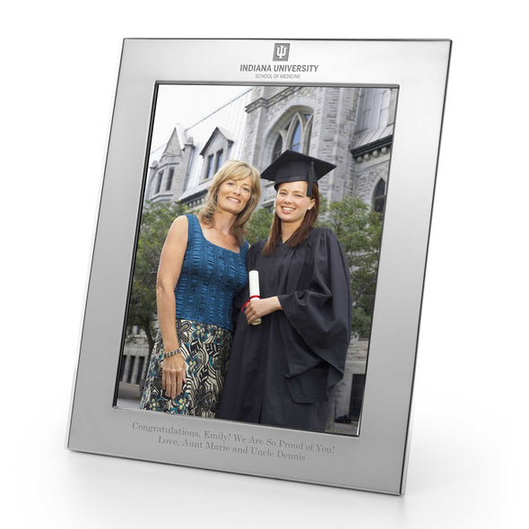 IU School of Medicine Polished Pewter 8x10 Picture Frame Shot #1