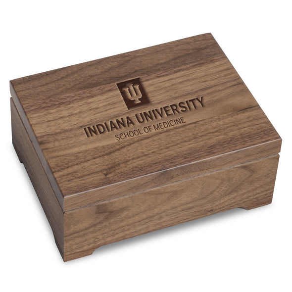 IU School of Medicine Solid Walnut Desk Box Shot #1