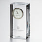 IU School of Medicine Tall Glass Desk Clock by Simon Pearce Shot #1