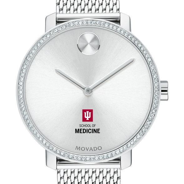 IU School of Medicine Women&#39;s Movado Bold with Crystal Bezel &amp; Mesh Bracelet Shot #1