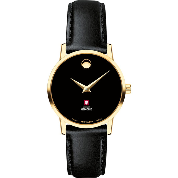 IU School of Medicine Women&#39;s Movado Gold Museum Classic Leather Shot #2