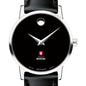 IU School of Medicine Women's Movado Museum with Leather Strap Shot #1