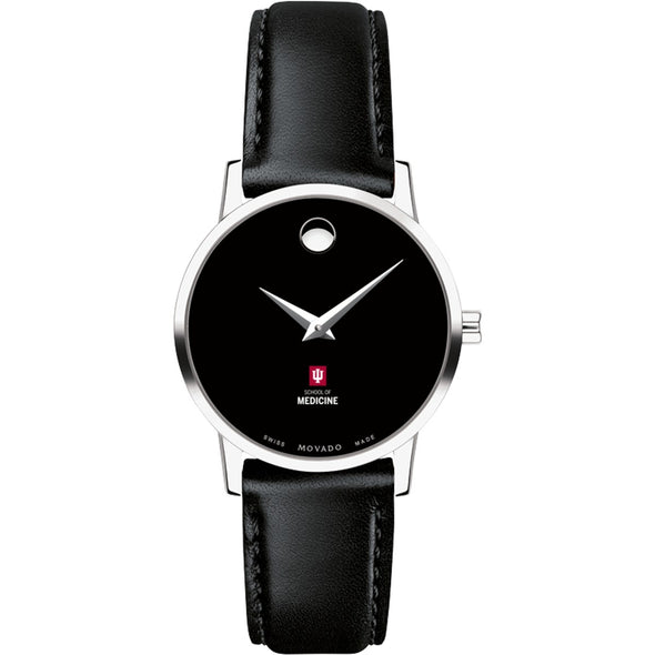 IU School of Medicine Women&#39;s Movado Museum with Leather Strap Shot #2