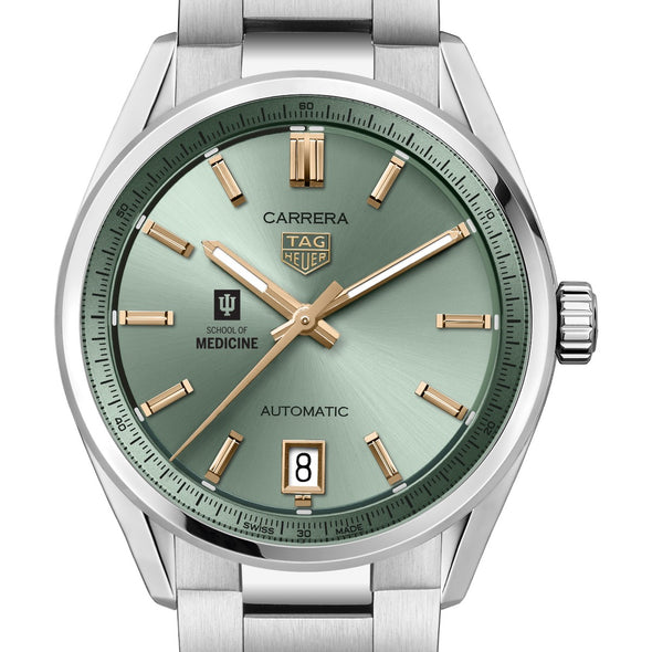 IU School of Medicine Women&#39;s TAG Heuer Steel Carrera with Green Dial Shot #1