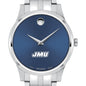 James Madison Men's Movado Collection Stainless Steel Watch with Blue Dial Shot #1