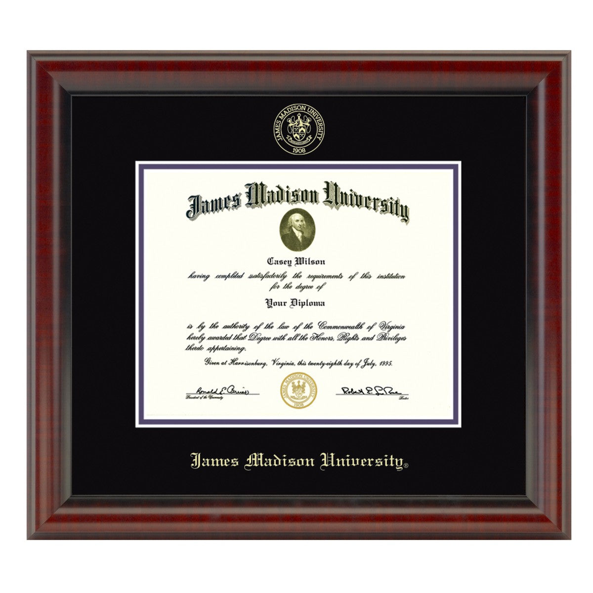 James Madison Diploma Frame, the Fidelitas - Graduation Gift Selection ...