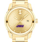 James Madison University Men's Movado BOLD Gold with Date Window Shot #1