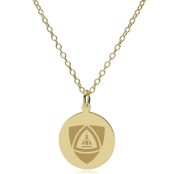 JHU School of Medicine 14K Gold Pendant &amp; Chain Shot #2