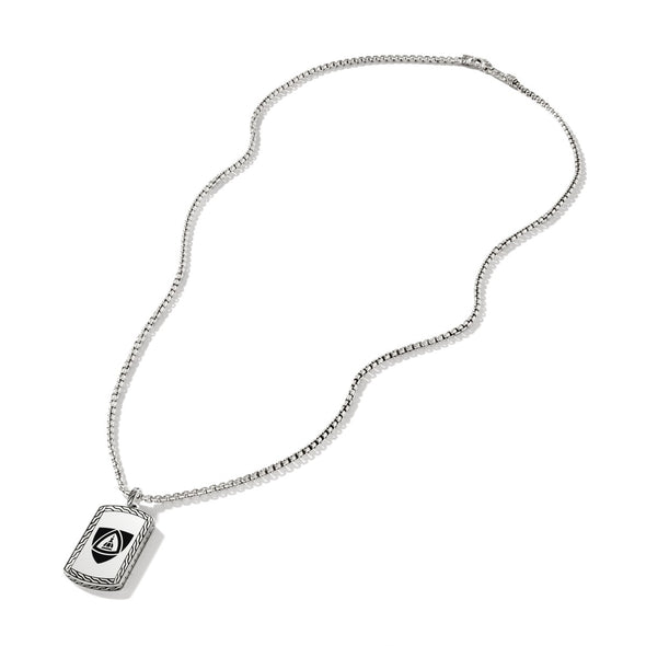 JHU School of Medicine Dog Tag by John Hardy with Box Chain Shot #2