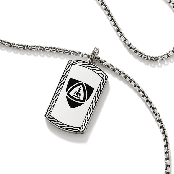 JHU School of Medicine Dog Tag by John Hardy with Box Chain Shot #3