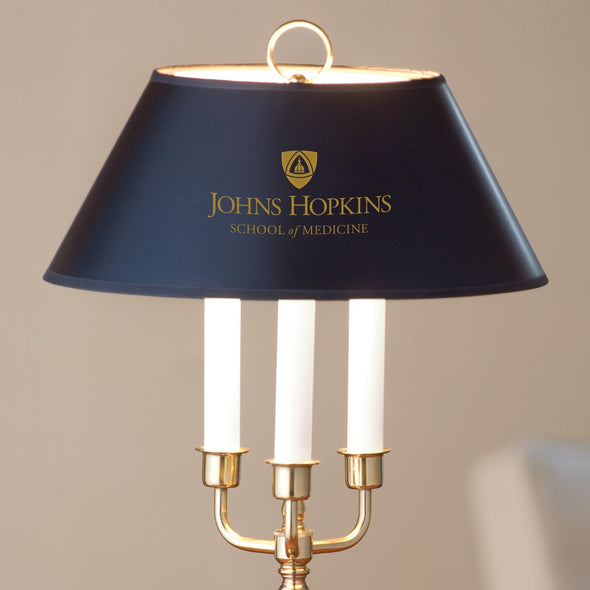 JHU School of Medicine Lamp in Brass &amp; Marble Shot #2