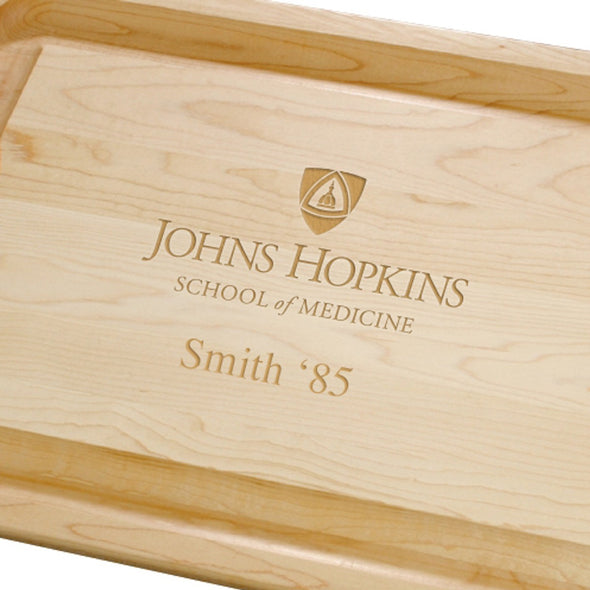 JHU School of Medicine Maple Cutting Board Shot #2