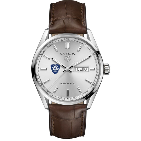 JHU School of Medicine Men&#39;s TAG Heuer Automatic Day/Date Carrera with Silver Dial Shot #2