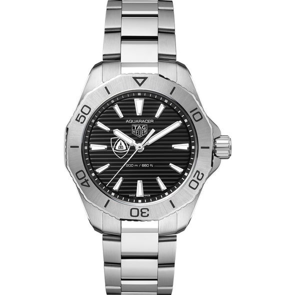 JHU School of Medicine Men&#39;s TAG Heuer Steel Aquaracer with Black Dial Shot #2