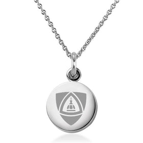 JHU School of Medicine Necklace with Charm in Sterling Silver Shot #1