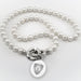 JHU School of Medicine Pearl Necklace with Sterling Silver Charm