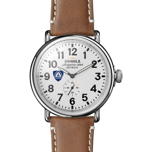 JHU School of Medicine Shinola Watch, The Runwell 47 mm White Dial Shot #2