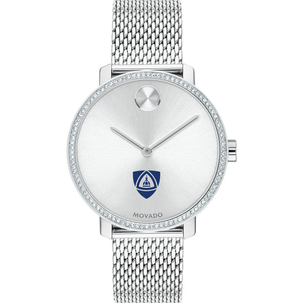 JHU School of Medicine Women&#39;s Movado Bold with Crystal Bezel &amp; Mesh Bracelet Shot #2