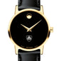 JHU School of Medicine Women's Movado Gold Museum Classic Leather Shot #1