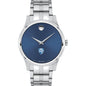 Johns Hopkins Men's Movado Collection Stainless Steel Watch with Blue Dial Shot #2