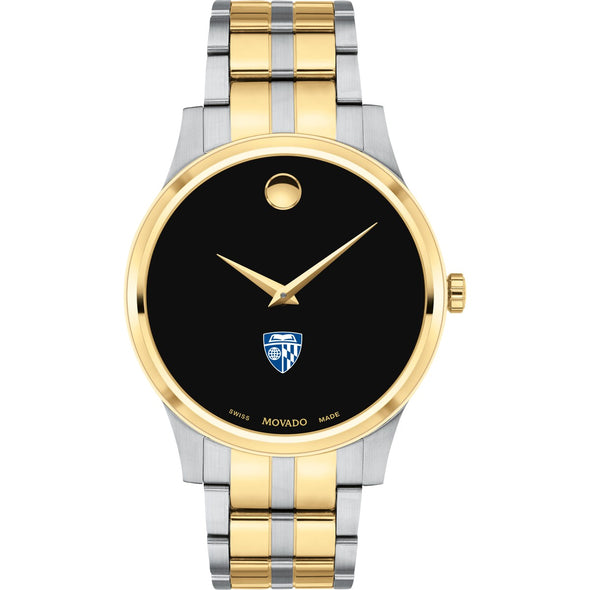 Johns Hopkins Men&#39;s Movado Collection Two-Tone Watch with Black Dial Shot #2