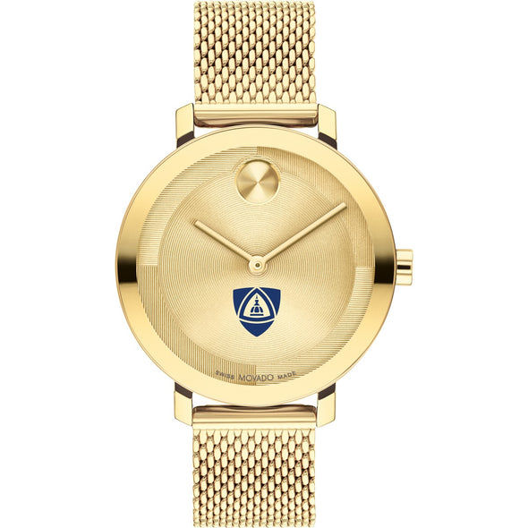 Johns Hopkins School of Medicine Women&#39;s Movado Bold Gold with Mesh Bracelet Shot #2