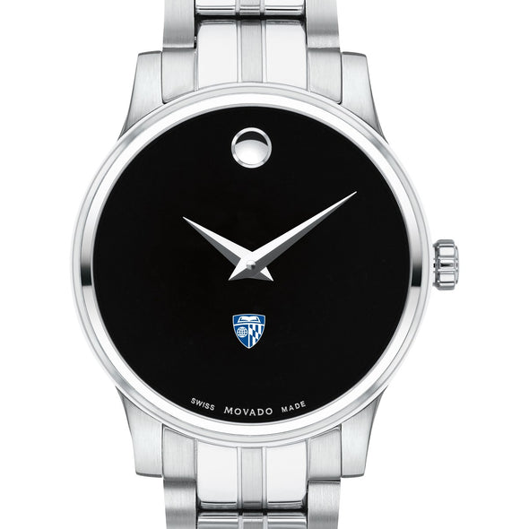 Johns Hopkins Women&#39;s Movado Stainless Steel Watch with Black Dial Shot #1