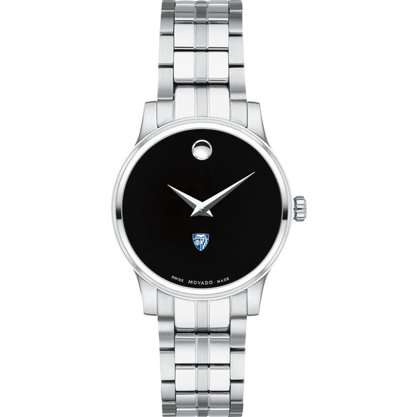 Johns Hopkins Women&#39;s Movado Stainless Steel Watch with Black Dial Shot #2