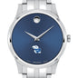 Kansas Men's Movado Collection Stainless Steel Watch with Blue Dial Shot #1