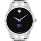 Kansas State Men's Movado Collection Stainless Steel Watch with Black Dial Shot #1