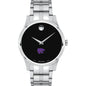 Kansas State Men's Movado Collection Stainless Steel Watch with Black Dial Shot #2