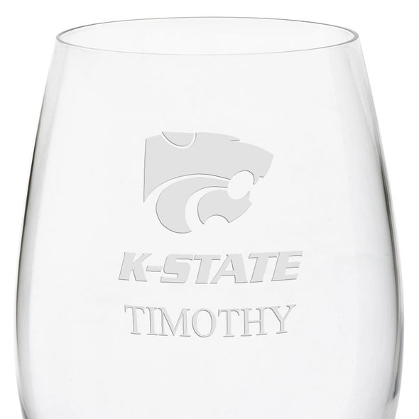 Kansas State Red Wine Glasses Shot #3