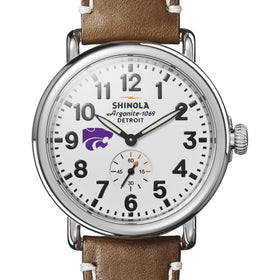 Kansas State Shinola Watch, The Runwell 41 mm White Dial Shot #1