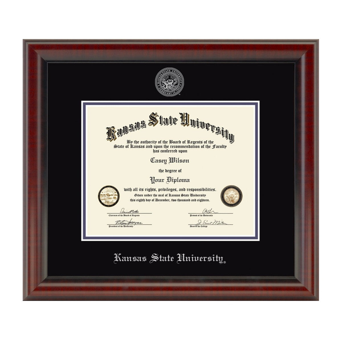 Kansas State Diploma Frame, the Fidelitas - Graduation Gift Selection ...