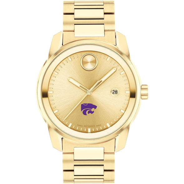 Kansas State University Men&#39;s Movado BOLD Gold with Date Window Shot #2