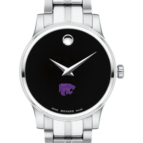 Kansas State Women&#39;s Movado Stainless Steel Watch with Black Dial Shot #1