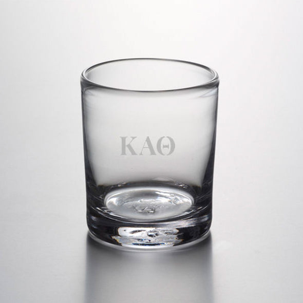 Kappa Alpha Theta Double Old Fashioned Glass by Simon Pearce Shot #1