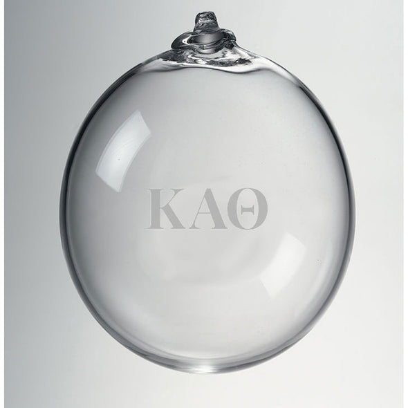 Kappa Alpha Theta Glass Ornament by Simon Pearce Shot #2