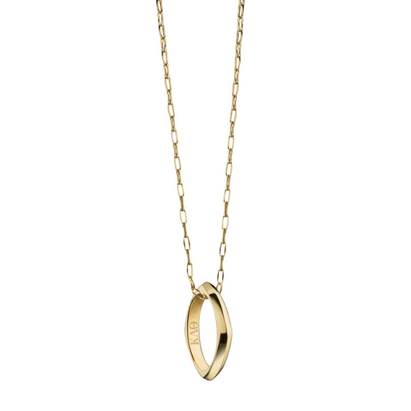 Kappa Alpha Theta Monica Rich Kosann Poesy Ring Necklace in Gold Shot #2