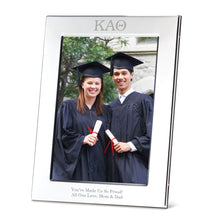 Kappa Alpha Theta Polished Pewter 5x7 Picture Frame Shot #1